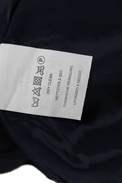 J Crew Women Dress Pants Blue Wool Plaid Zip Fall Size 4