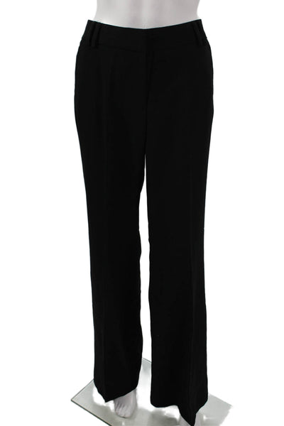 J Crew Womens Pants Black Wool Zip Size 6