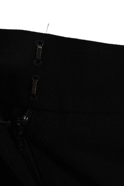 J Crew Womens Pants Black Wool Zip Size 6