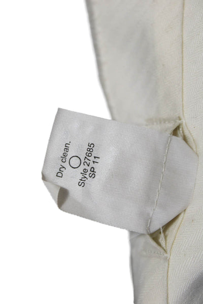 J Crew Womens Slacks Pants Gray Wool Zip Size 6