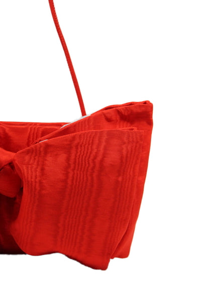 Loeffler Randall Womens Boe Accent Small Shoulder Bag Orange