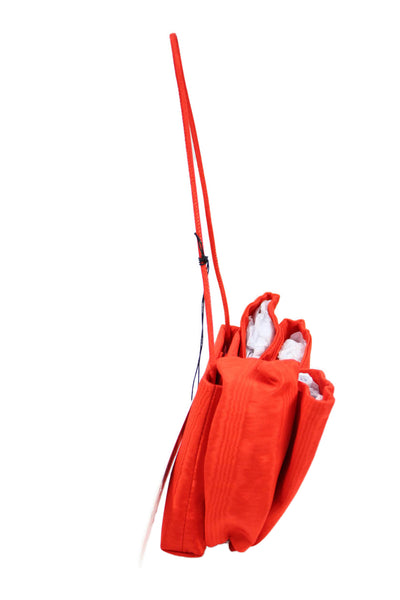 Loeffler Randall Womens Boe Accent Small Shoulder Bag Orange