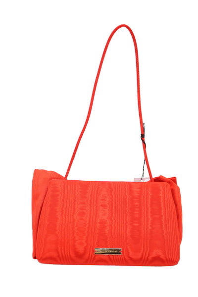 Loeffler Randall Womens Boe Accent Small Shoulder Bag Orange