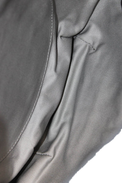 Rag & Bone Womens Quilted Detail Half Circle Shoulder Bag Gray