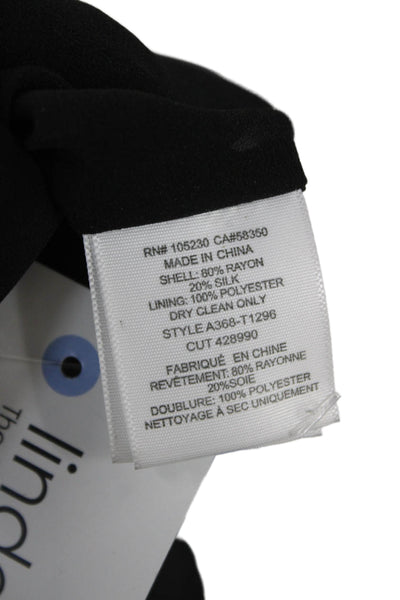 Joie Women Basic Tank Black Rayon Round Neck Zip Size XS