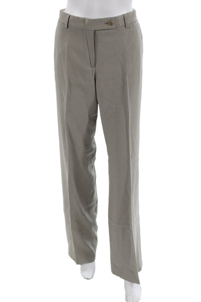 J Crew Women Gray Wool Dress Pants Tall Size 6