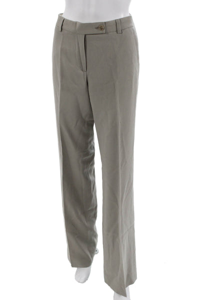 J Crew Women Gray Wool Dress Pants Tall Size 6
