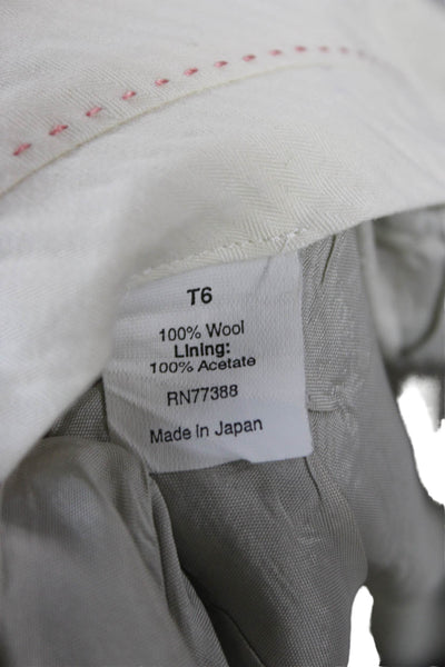 J Crew Women Gray Wool Dress Pants Tall Size 6