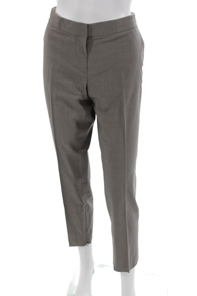 J Crew Women Ankle Pants Gray Wool Zip Inseam 28 Size 6