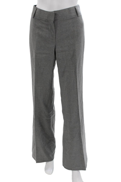 J Crew Womens Dress Pants Gray Wool Zip Size 6