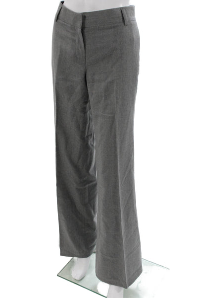 J Crew Womens Dress Pants Gray Wool Zip Size 6