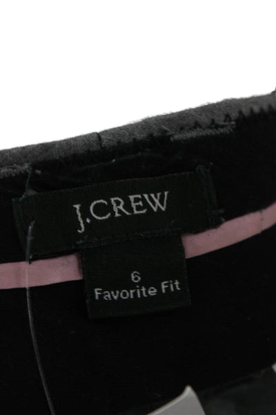 J Crew Womens Dress Pants Gray Wool Zip Size 6