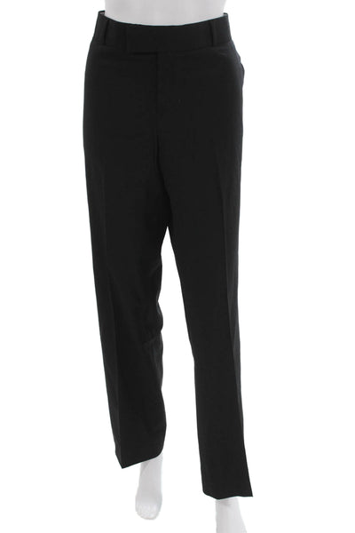 Banana Republic Women Dress Pants Black Wool Zip Inseam 32 Size 8