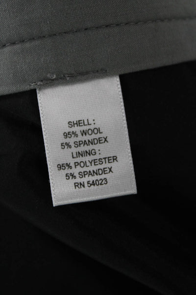 Banana Republic Women Dress Pants Black Wool Zip Inseam 32 Size 8