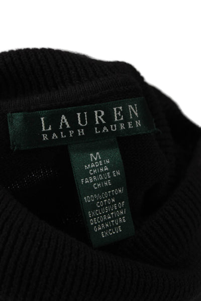 Lauren Ralph Lauren Womens Brown Cotton Turtleneck Pullover Long Sleeve Size M