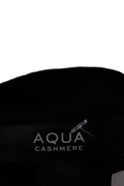 Aqua Cashmere Womens Pullover Crew Neck Long Sleeve Black Size S