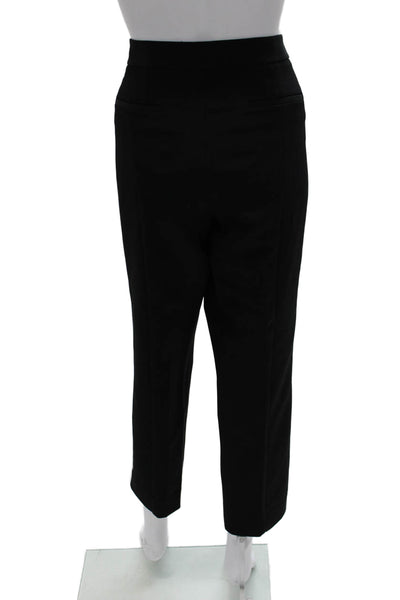 DKNY Womens Ankle Pants Black Triacetate Size 14