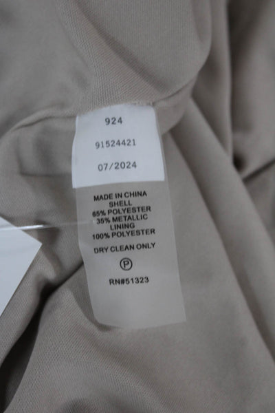Vince Camuto Womens A-Line Long Skirt Beige Polyester Size XL