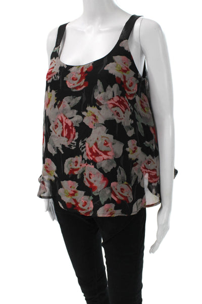 Philosophy By Republic Women Floral Scoop Neck Tank Multicolor Size M