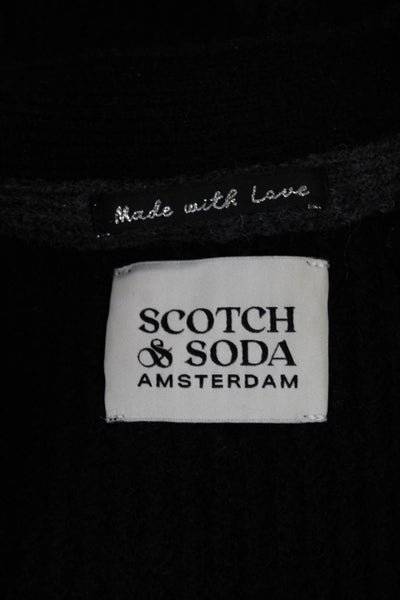 Scotch & Soda Women Cardigan Black V-Neck Long Sleeve Acrylic Size XS