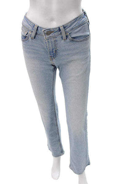 Levi Strauss & Co Womens Straight Jeans Blue Cotton Size 25