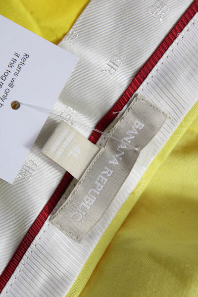 Banana Republic Womens Dress Pants Yellow Rayon Inseam 34 Size 4 Tall