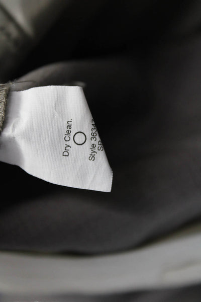 J Crew Women Ankle Pants Gray Wool Zip Slacks Inseam 28 Size 6