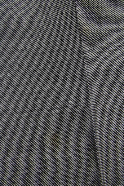Banana Republic Women Dress Pants Gray Wool Blend Button 33in Size 6 Tall