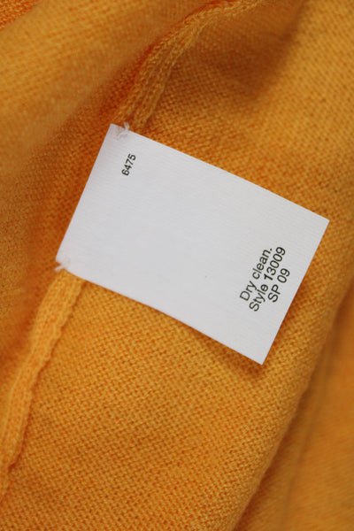 J Crew Womens Cashmere Crew Neck Sweater Vest Yellow Size XS