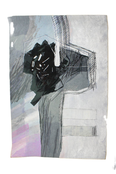 Calman Shemi Black Iceberg Tapestry Multicolor