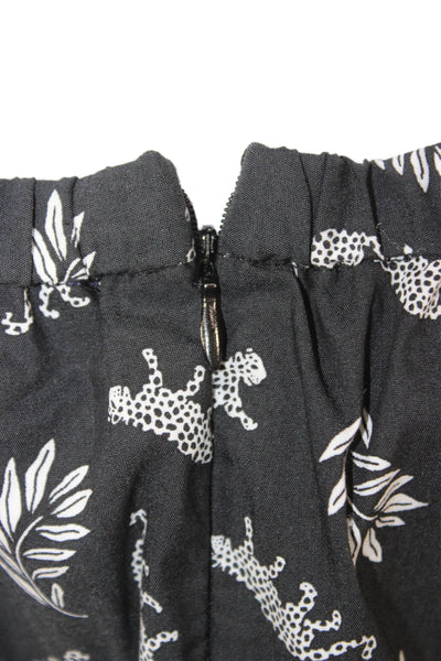 HVN Womens Fit & Flare Black Square Neck Short Sleeve Dress Size 4