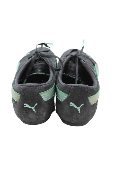 Puma Womens Suede Low Top Lace Up Sneakers Grey Size 7