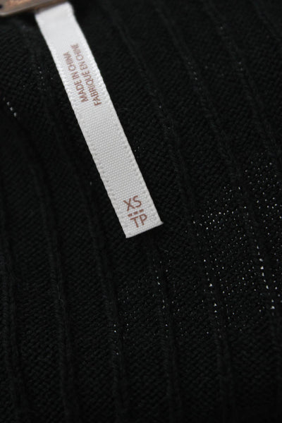 Free People Womens Straight Pencil Black Cotton Skirt Size XS