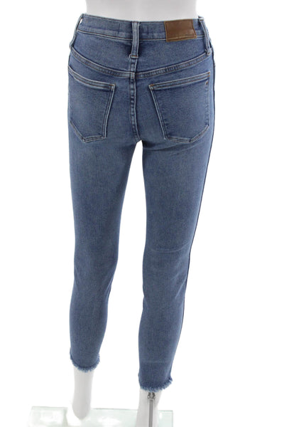 Madewell Women Skinny Jeans Blue High Rise Cotton Size 25