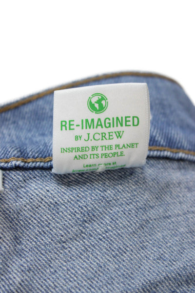 J Crew Women Tapered Jeans Blue High Rise Cotton Size 25