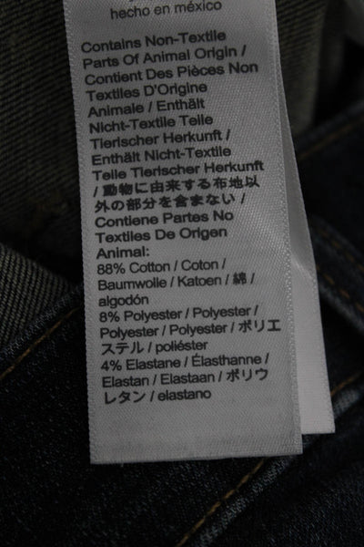 J Crew Women Flared Blue High Rise Jeans Button Size 33