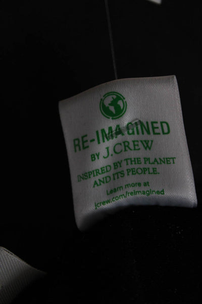 J Crew Womens Cropped Black Cotton Blend Mid Rise Jeans Inseam 26 Size 32