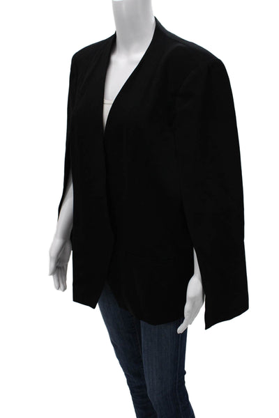 Kobi Halperin Womens Black Basic Jacket Viscose Long Sleeve Size 2XL