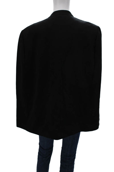 Kobi Halperin Womens Black Basic Jacket Viscose Long Sleeve Size 2XL