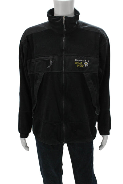 Mountain Hard Wear Mens Basic Jacket Black Polyester Zip Long Sleeve Size XL