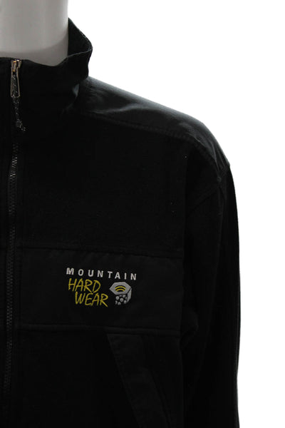 Mountain Hard Wear Mens Basic Jacket Black Polyester Zip Long Sleeve Size XL