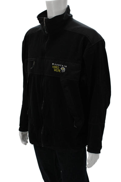Mountain Hard Wear Mens Basic Jacket Black Polyester Zip Long Sleeve Size XL