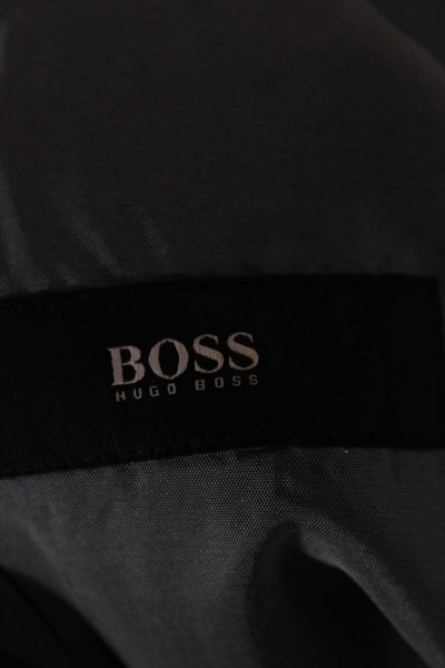 Boss Hugo Boss Men Blue Striped Wool Blazer Size 42