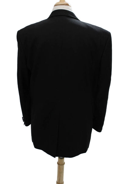 Pierre Balmain Mens Tuxedo Wool Black Solid Jacket Size 44