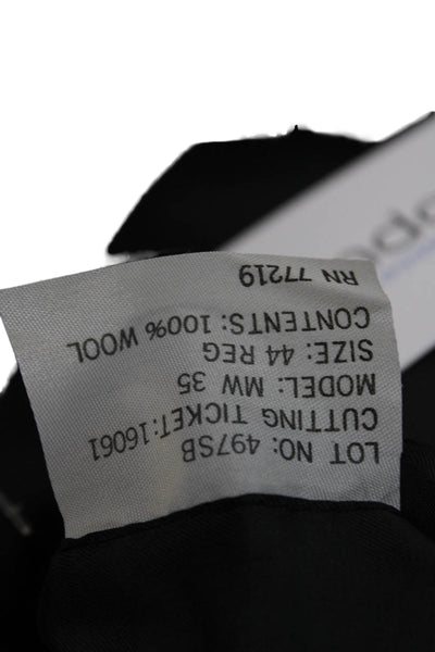 Pierre Balmain Mens Tuxedo Wool Black Solid Jacket Size 44