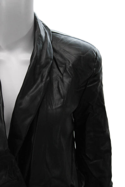 Nonchalant Label Womens One Piece Bodysuit Black V Neck Long Sleeve Size XS