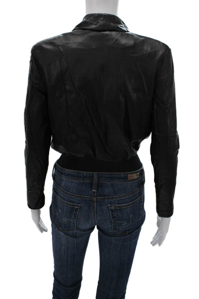 Nonchalant Label Women One Piece V Neck Long Sleeve Black Polyester Size XS