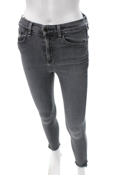 Rag & Bone Jean Women Skinny Gray High Rise Jeans Size 28