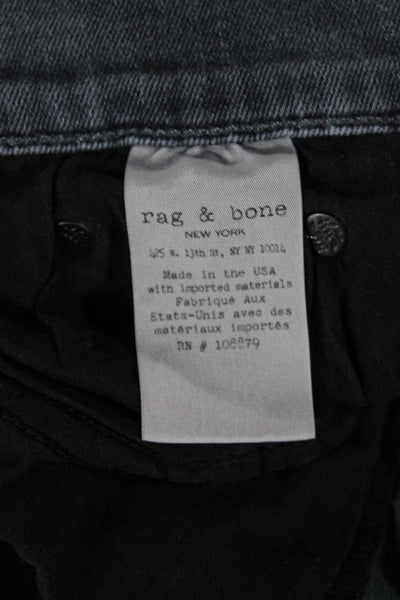 Rag & Bone Jean Women Skinny Gray High Rise Jeans Size 28