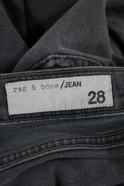Rag & Bone Jean Women Skinny Gray High Rise Jeans Size 28